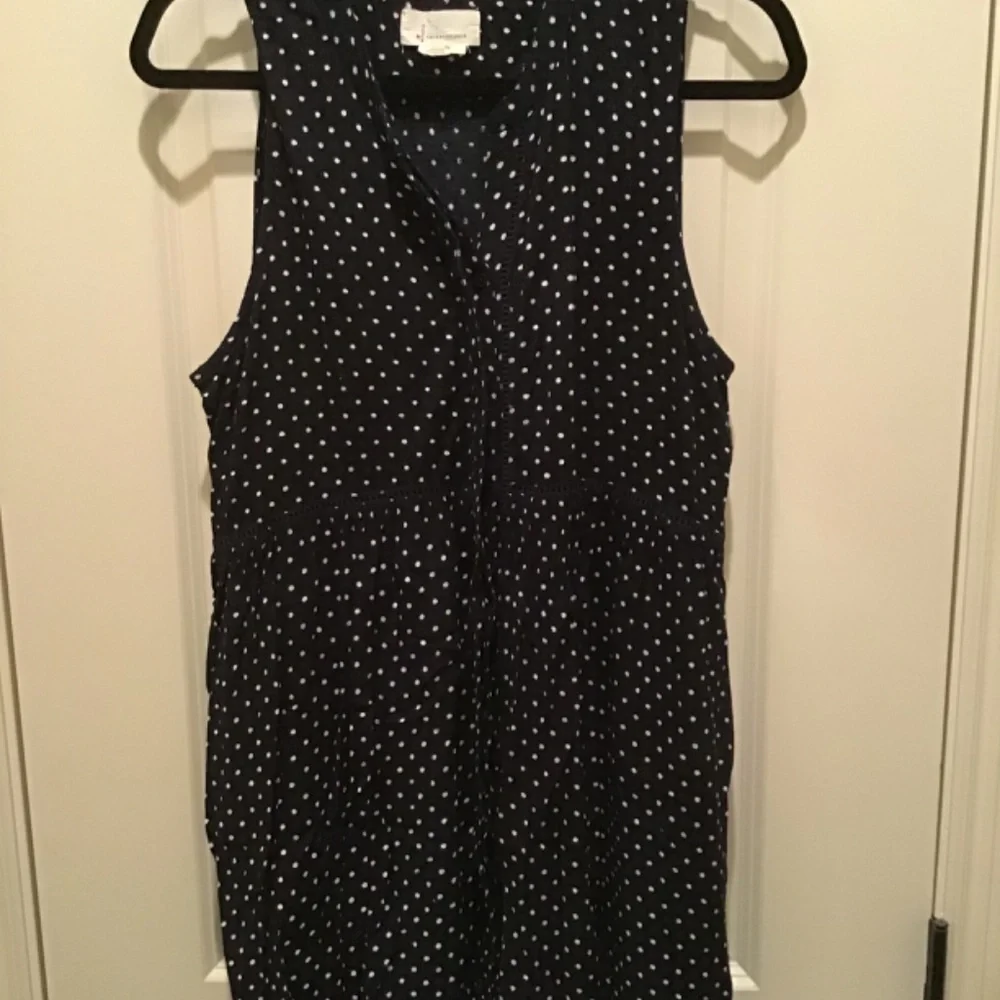 Anthropologie Women’s Black Polka Dot Pattern Top - Picture 3 of 7